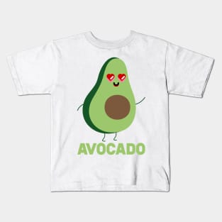 Avocado And Toast Matching Couple Kids T-Shirt